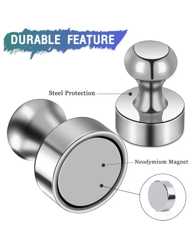 22 Imanes de Neodimio MAGXCENE para Refrigerador y Pizarra