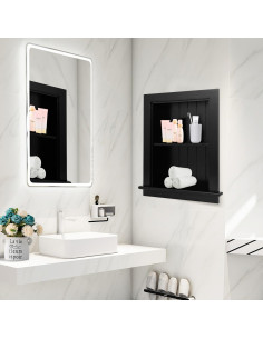 Gabinete de Medicina Empotrado Potter-Island 14x18 Negro 2