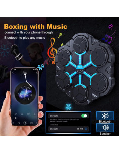 Máquina de Boxeo Musical Jyyuehai MBM-JYY-001 con Guantes 2