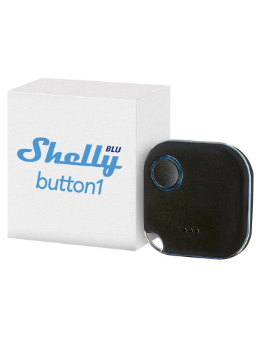 Botón Shelly BLU Button1 Negro | Control Bluetooth