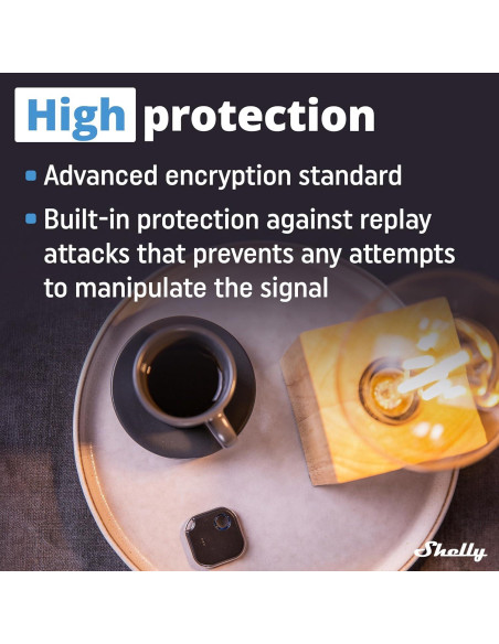 Botón Shelly BLU Button1 Negro | Control Bluetooth