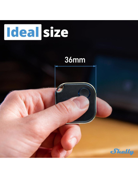 Botón Shelly BLU Button1 Negro | Control Bluetooth