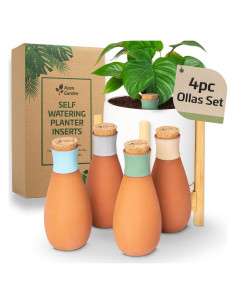 Ollas de Riego Azen Garden - Autorriego Terracota - 4 Piezas