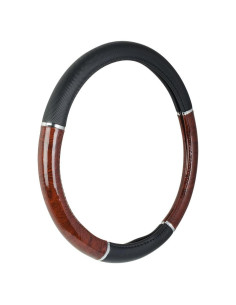 Cubierta de Volante Custom Accessories 35710P Negra 36-39 cm