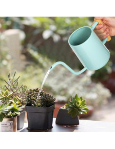 Regadera LTSUMI 1000 ml Acero Inoxidable Verde para Plantas 2