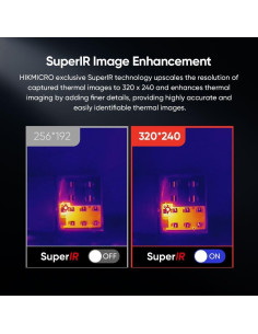 Cámara Térmica HIKMICRO B01 320x240 WiFi 3.2" LCD 2