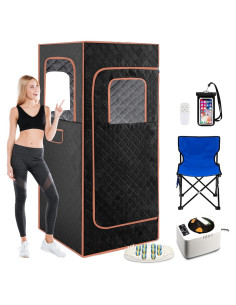 Sauna de Vapor Portátil TUZELIYA 2.6L 1200W con Control Remoto