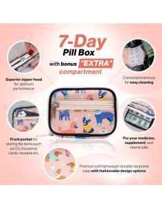 Estuche Organizador de Pastillas Kit Fácil - 8 Compartimentos 2