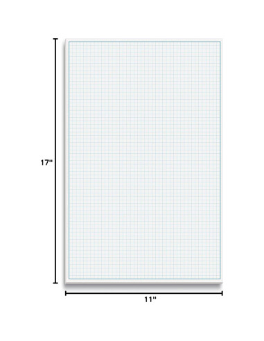 Bloc Cuadriculado Better Office 50 Hojas 27,94x43,18cm Azul