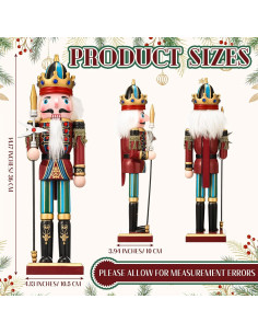 Muñeco de Madera Cascanueces Karenhi 38 cm Tradicional 2