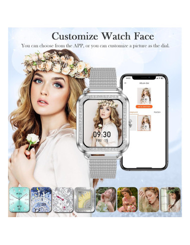 Reloj Inteligente Betatree 1.6" Táctil para Mujeres