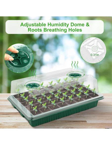 Kit de Germinación NEWKITS con Luz y 80 Celdas