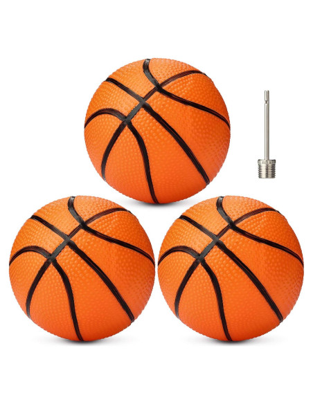 Mini Balones de Baloncesto Gejoy 10 cm PVC 3 Paquetes