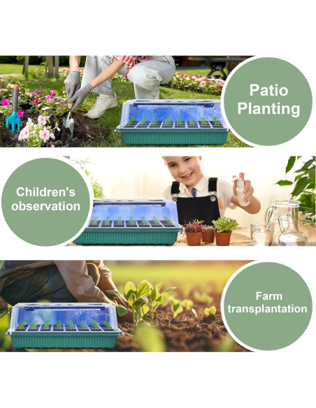 Kit de Germinación NEWKITS con Luz y 80 Celdas