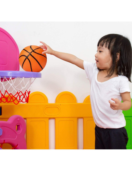 Mini Balones de Baloncesto Gejoy 10 cm PVC 3 Paquetes