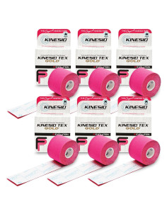 Cinta Kinesio Tex Gold FP Roja 5,08 cm x 5,03 m - 6 Pzas