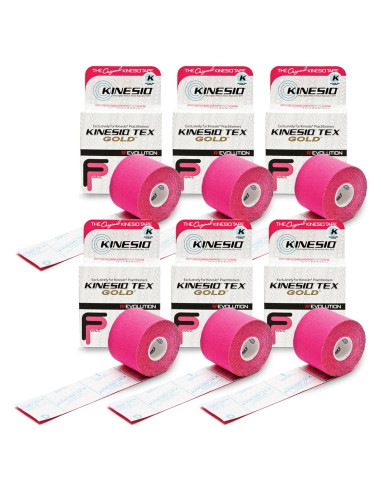 Cinta Kinesio Tex Gold FP Roja 5,08 cm x 5,03 m - 6 Pzas