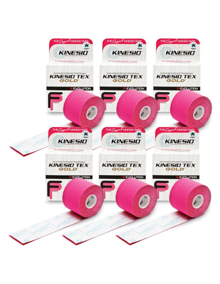 Cinta Kinesio Tex Gold FP Roja 5,08 cm x 5,03 m - 6 Pzas