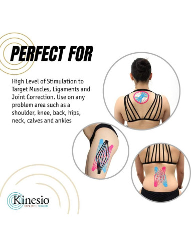 Cinta Kinesio Tex Gold FP Roja 5,08 cm x 5,03 m - 6 Pzas
