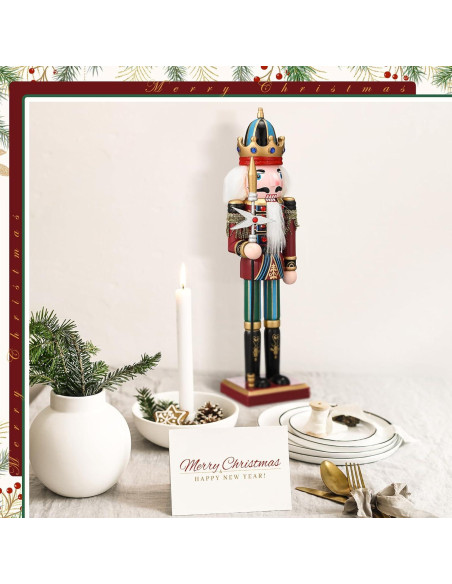 Muñeco de Madera Cascanueces Karenhi 38 cm Tradicional