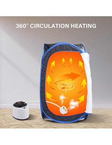 Generador de Vapor Portátil Hoolife 2L 1000W con Control Remoto