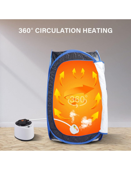 Generador de Vapor Portátil Hoolife 2L 1000W con Control Remoto