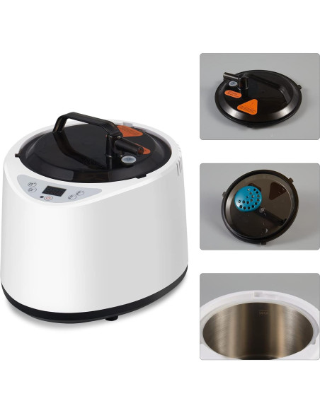 Generador de Vapor Portátil Hoolife 2L 1000W con Control Remoto