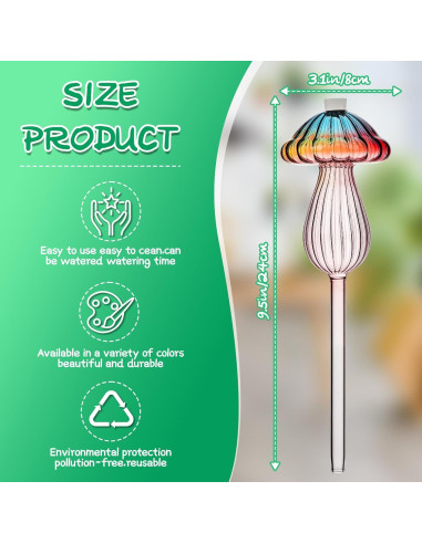 Esferas de Riego Kaimfdg 4 PCS Arcoíris para Plantas