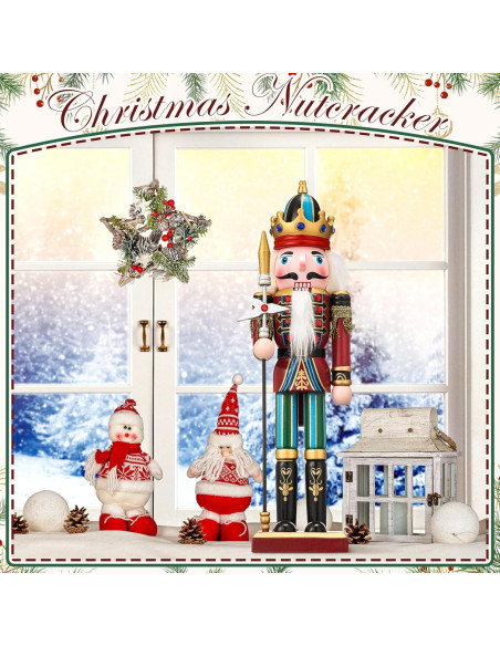 Muñeco de Madera Cascanueces Karenhi 38 cm Tradicional