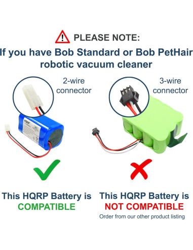 Batería HQRP 14.8V 3000mAh para BOBSWEEP Aspiradora