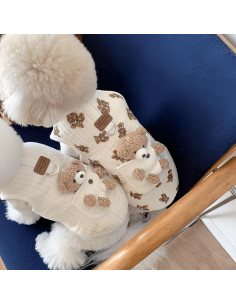 Ropa para Mascotas Jatmira Oso de Peluche XL Blanca 2