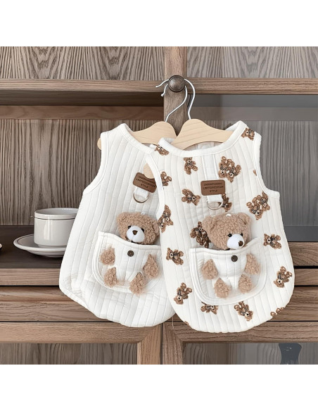 Ropa para Mascotas Jatmira Oso de Peluche XL Blanca Ropa para Mascotas Jatmira Oso de Peluche XL Blanca