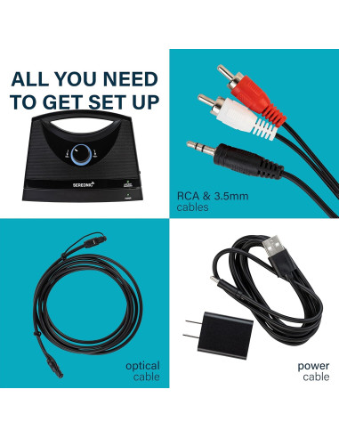 Altavoces Inalámbricos SEREONIC para TV - 30.48 m Alcance