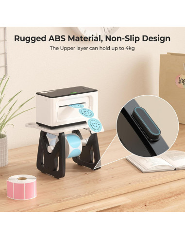 Soporte de Etiquetas MUNBYN para Rollo y Plegadas 24cm