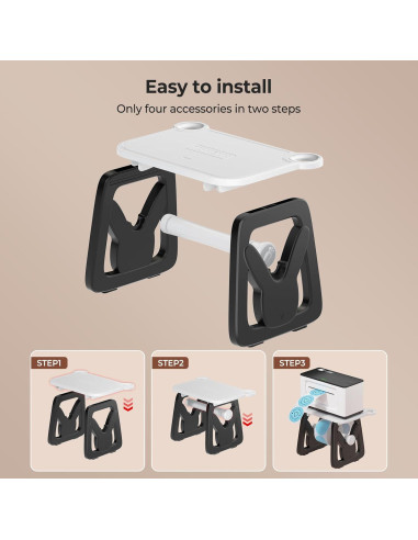 Soporte de Etiquetas MUNBYN para Rollo y Plegadas 24cm