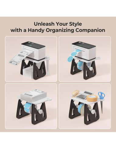 Soporte de Etiquetas MUNBYN para Rollo y Plegadas 24cm