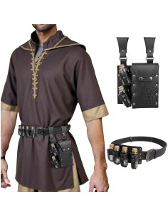 Combo Cinturón Alquimia EpicCos + Bolsa Botellas Negra 2