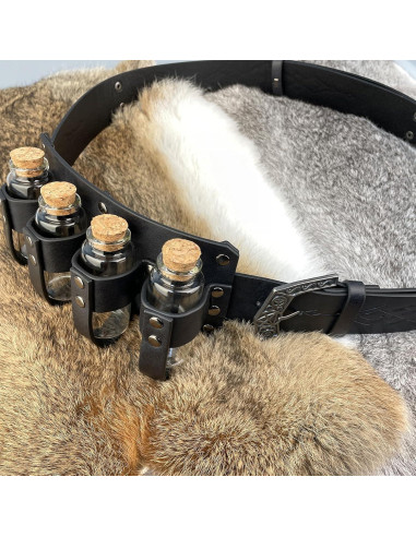 Combo Cinturón Alquimia EpicCos + Bolsa Botellas Negra