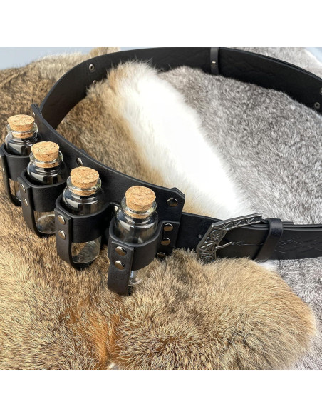 Combo Cinturón Alquimia EpicCos + Bolsa Botellas Negra