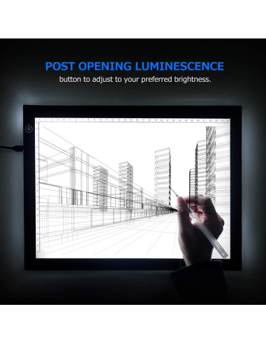 Caja de Luz LED A4 LitEnergy Ultra Fina USB Ajustable