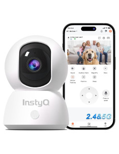 Cámara WiFi 2K InstyQ para Mascotas con Visión Nocturna