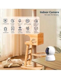 Cámara WiFi 2K InstyQ para Mascotas con Visión Nocturna 2