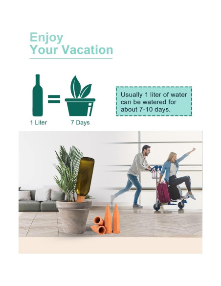 Picos de Riego Vensovo 10 Piezas Terracota Automáticos Picos de Riego Vensovo 10 Piezas Terracota Automáticos