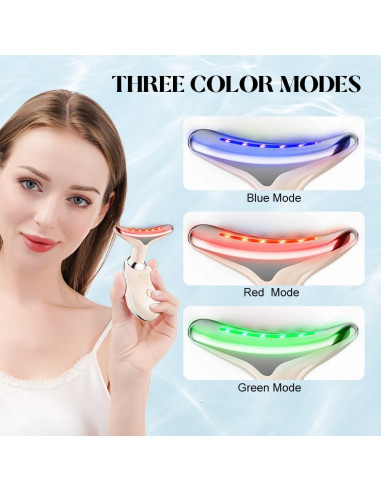 Masajeador de Cuello YUNRUO Rosa 3-en-1 Compacto y Recargable