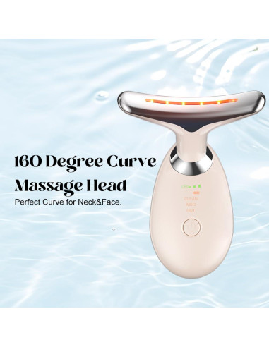 Masajeador de Cuello YUNRUO Rosa 3-en-1 Compacto y Recargable