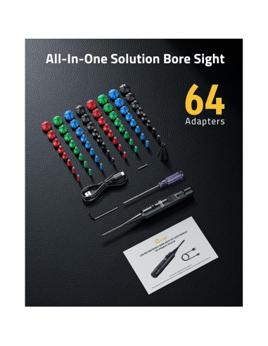 Kit de láser de puntería CVLIFE con 64 adaptadores