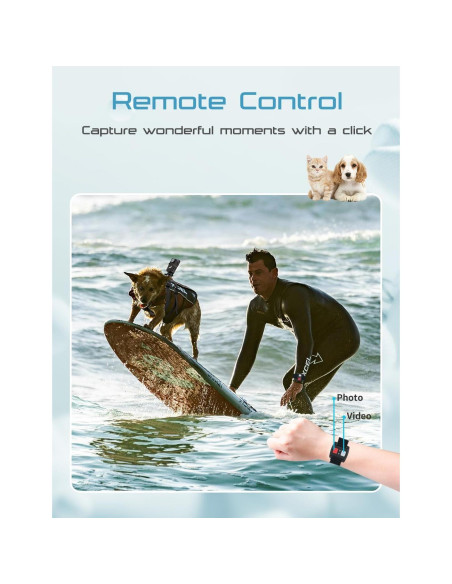 Cámara de Collar para Mascotas Apexcam 4K con WiFi y 64GB