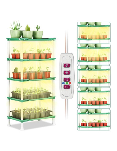 Soporte para Plantas RooTrimmer 5 Niveles con Luces LED