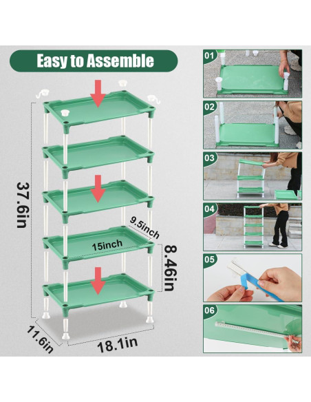 Soporte para Plantas RooTrimmer 5 Niveles con Luces LED