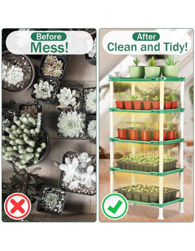 Soporte para Plantas RooTrimmer 5 Niveles con Luces LED